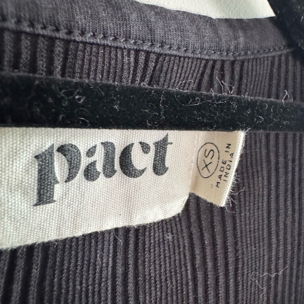 Dark Gray Pact henley dress - Picture 4 of 8
